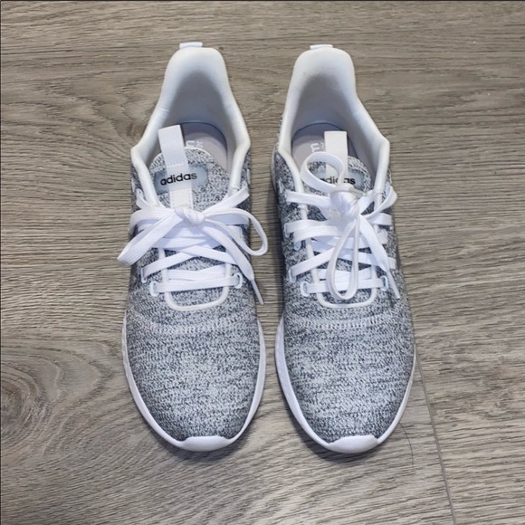 adidas Shoes - Adidas Grey and White Cloud Foam Casual Sneakers